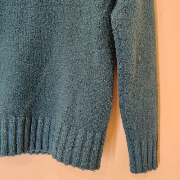 Joe Fresh Women's Warm Teal Sweater | XS | Ribbed Detailing - Picture 2 of 6